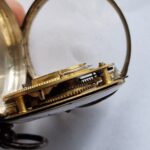 An Early Fusee key winding Henrey Pelley pocket watch silver cased