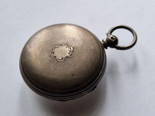 An Early Fusee key winding Henrey Pelley pocket watch silver cased