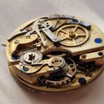 Antique Chronograph pocket watch movement Auguste & Fritz Henchoz Freres