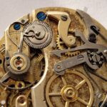 Antique Chronograph pocket watch movement Auguste & Fritz Henchoz Freres