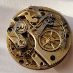 Antique Chronograph pocket watch movement Auguste & Fritz Henchoz Freres