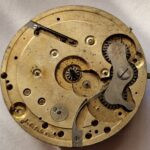 Antique Chronograph pocket watch movement Auguste & Fritz Henchoz Freres