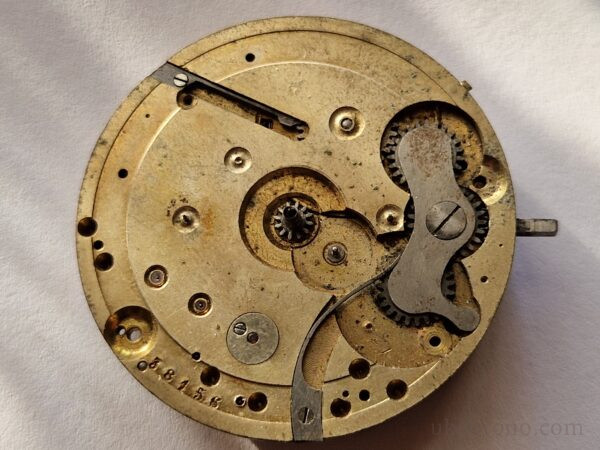 Antique Chronograph pocket watch movement Auguste & Fritz Henchoz Freres