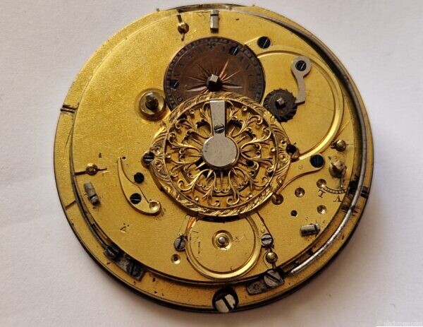 Antique French Verge Fusee Quarter Repeater Pocket Watch Movement Key Winding 50.7mm