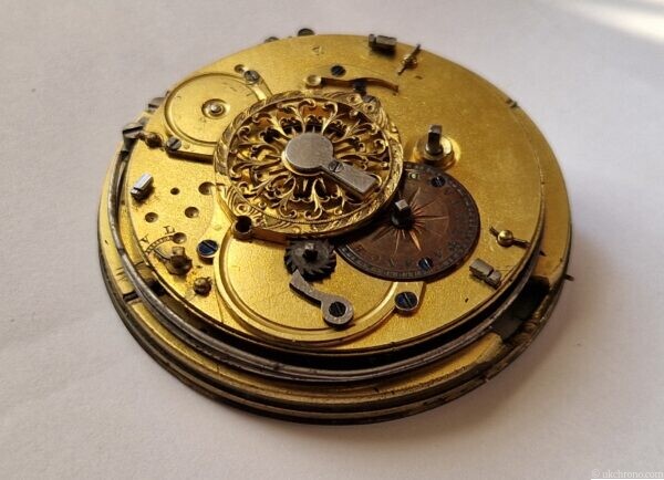 Antique French Verge Fusee Quarter Repeater Pocket Watch Movement Key Winding 50.7mm