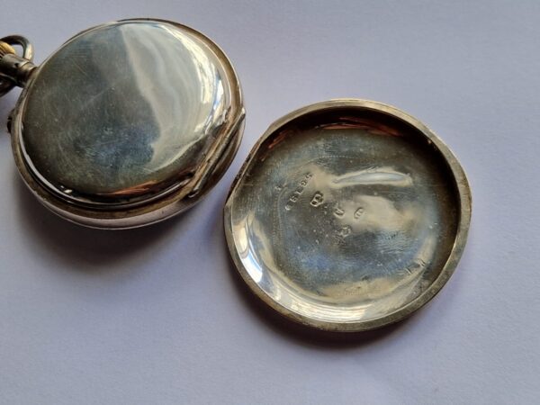 Antique HEUER cal 19 Silver cased 925 Chronograph pocket watch