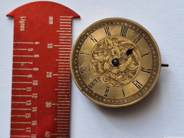 Antique J.W. Benson London Mid-Size Pocket Watch Movement with Dial and Hand – Project
