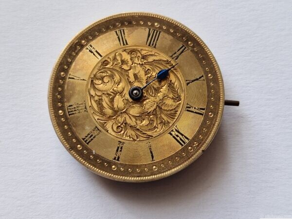 Antique J.W. Benson London Mid-Size Pocket Watch Movement with Dial and Hand – Project