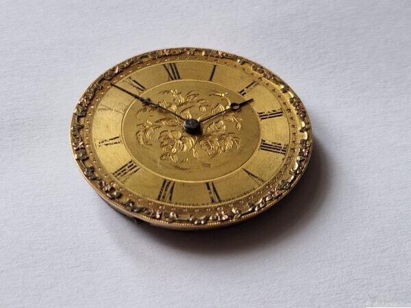 Antique-Stiffel-et-Cartier-Geneve-Pocket-Watch-Movement-Dial-Hands-Project