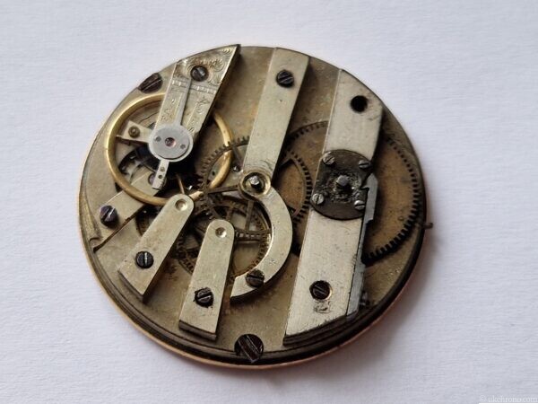 Antique-Stiffel-et-Cartier-Geneve-Pocket-Watch-Movement-Dial-Hands-Project