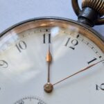 Antique Omega Pocket Watch 51mm Original Metal Case – Very Early Example with Early Omega Logo