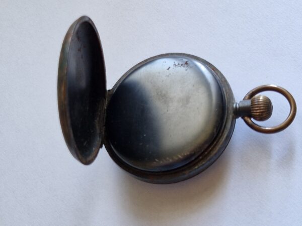 Antique Omega Pocket Watch 51mm Original Metal Case – Very Early Example with Early Omega Logo