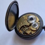 Antique Omega Pocket Watch 51mm Original Metal Case – Very Early Example with Early Omega Logo