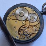 Antique Omega Pocket Watch 51mm Original Metal Case – Very Early Example with Early Omega Logo