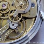 Antique Silver Cased Chronograph Pocket Watch 51mm