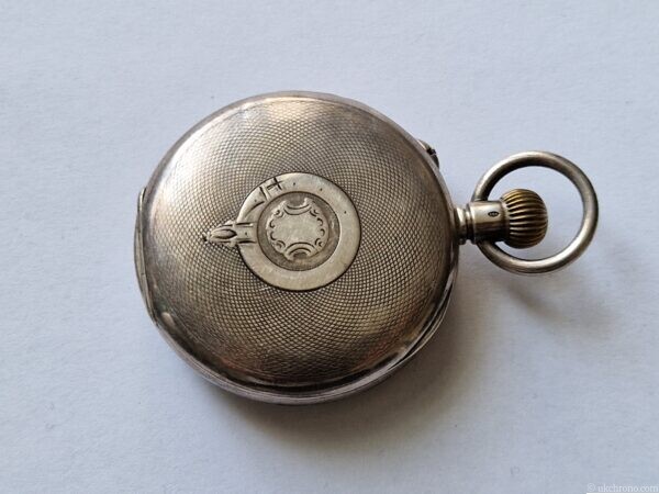 Antique Silver Cased Chronograph Pocket Watch 51mm