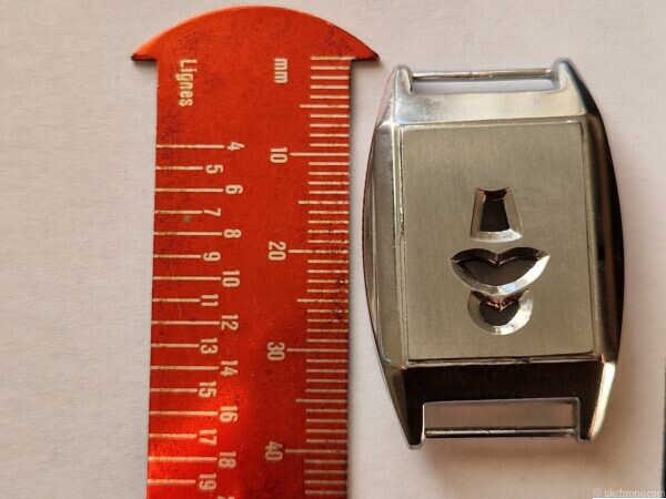 Art Deco Jump Hour Wristwatch Case Swiss Chrome Case Unused