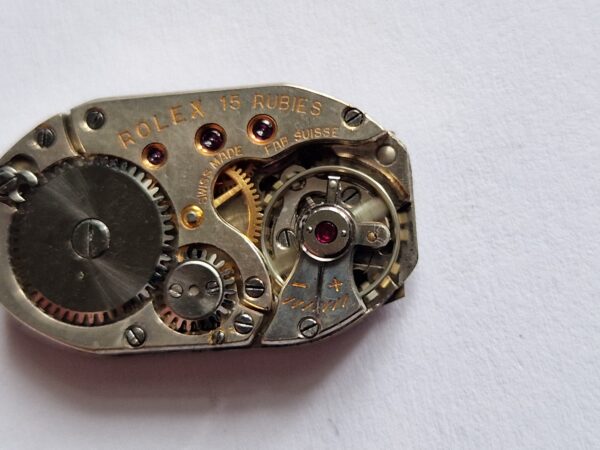 Art deco square ROLEX watch movement 15 rubies