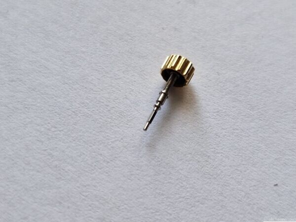 Blancpain Villeret 18ct solid gold crown and stem for calibre 1195.