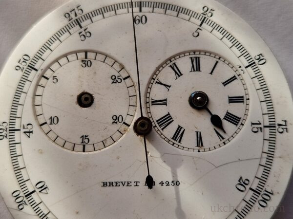 Chronometer Double Time Pocket Watch Brevet 4250 Project Movement