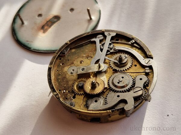 Chronometer Double Time Pocket Watch Brevet 4250 Project Movement