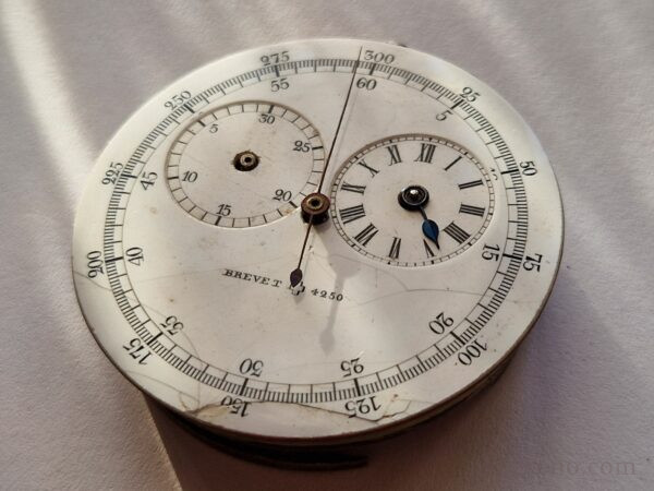 Chronometer Double Time Pocket Watch Brevet 4250 Project Movement