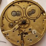 Ultra rare Complex Pocket watch movement Twin Barrels Antique Simon Geneve project