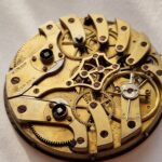 Ultra rare Complex Pocket watch movement Twin Barrels Antique Simon Geneve project