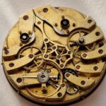 Ultra rare Complex Pocket watch movement Twin Barrels Antique Simon Geneve project