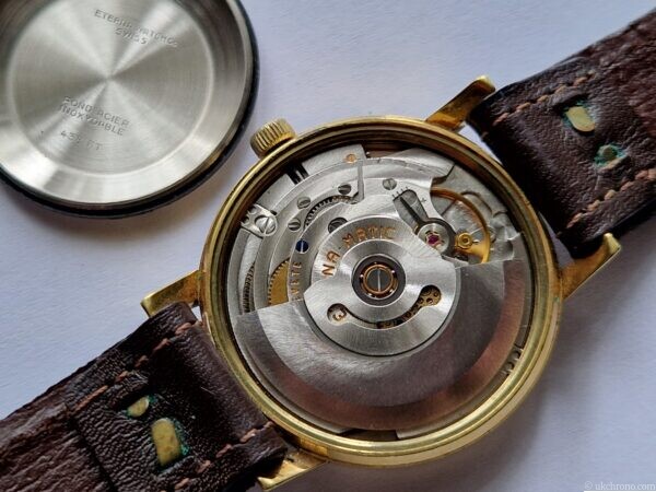 Vintage Eterna-Matic 1000 Classic Automatic Date Watch Cal. 1489K Gold Plated