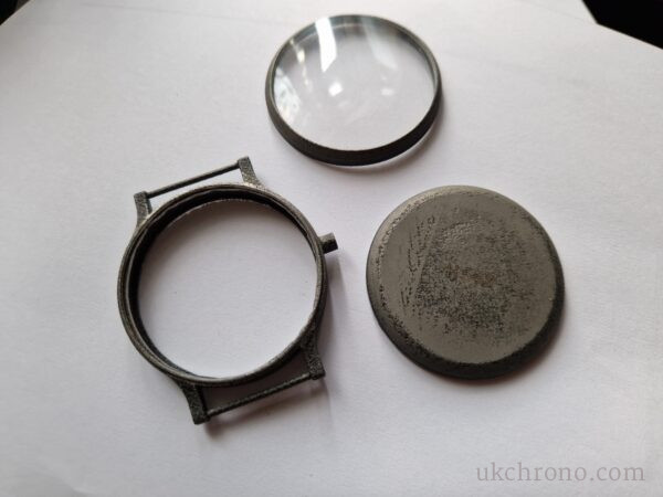 German WWII B-Uhr Pilot Observation Watch Complete Case by Wempe Laco Durowe