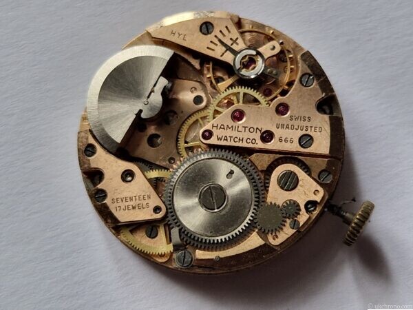Hamilton micro rotor watch movement complete Hamilton cal. 666