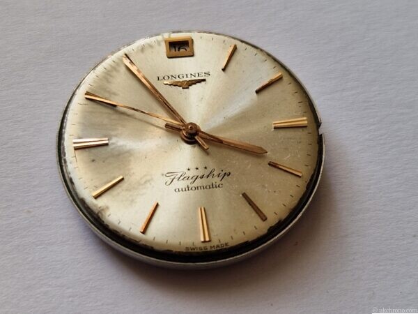 Longines Flagship Watch Movement Cal. 341 with Dial, Hands & Dial Spacer 1960s