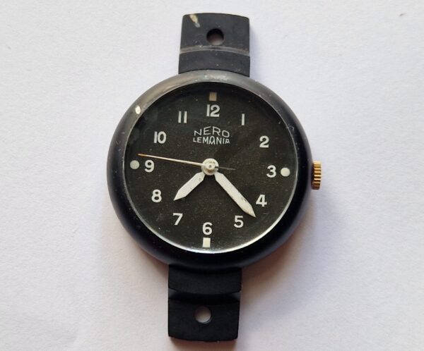 Military Nero LEMANIA photo gun camera watch