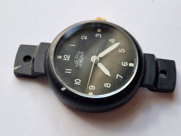 Military Nero LEMANIA photo gun camera watch