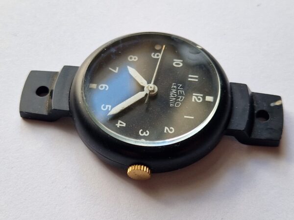 Military Nero LEMANIA photo gun camera watch