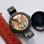 Military Nero LEMANIA photo gun camera watch