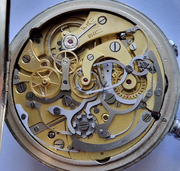 Nero LEMANIA Pocket Watch Split Second Chronograph Rattrapante