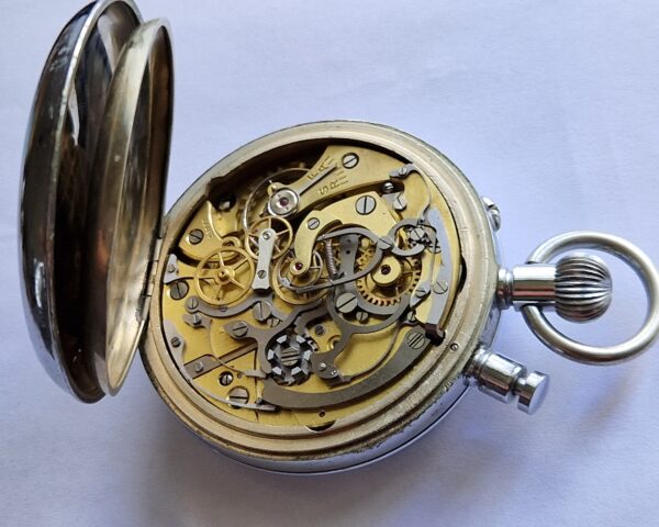 Nero LEMANIA Pocket Watch Split Second Chronograph Rattrapante
