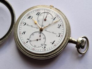 Piguet pocket watch Chronograph Paul Piguet 2 Audemars Piguet pocket watch Chronograph Paul Piguet under glass