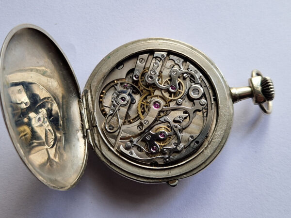 Audemars Piguet pocket watch Chronograph Paul Piguet under back case - movement