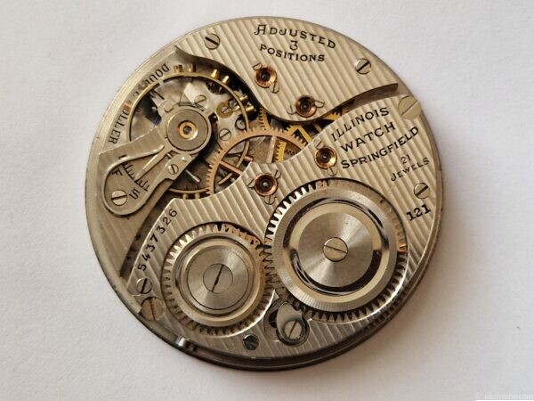 Illinois Double Roller Pocket Watch Movement 39.9mm Project