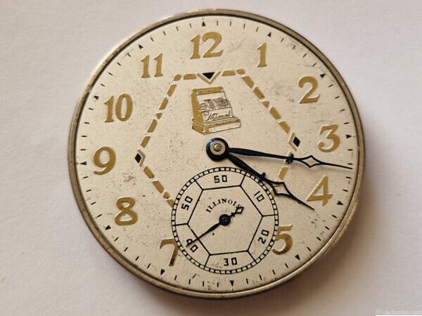 Illinois Double Roller Pocket Watch Movement 39.9mm Project