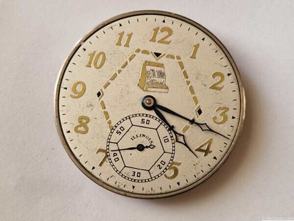 Illinois Double Roller Pocket Watch Movement 39.9mm Project