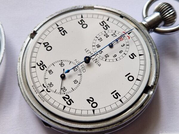 Nero Lemania Military Pocket Chronograph Project Cal. 1900