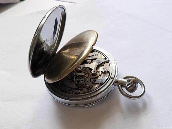 Nero Lemania Military Pocket Chronograph Project Cal. 1900