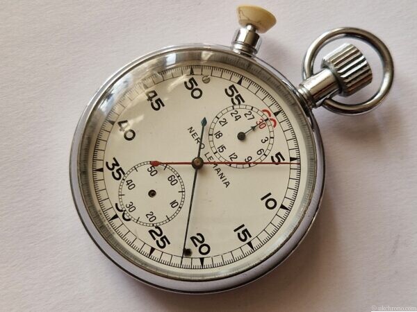 rattrapante Nero lemania chronograph military royal navy stop watch