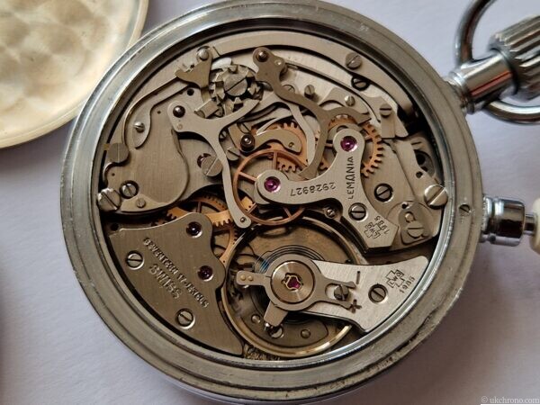 rattrapante Nero lemania chronograph military royal navy stop watch