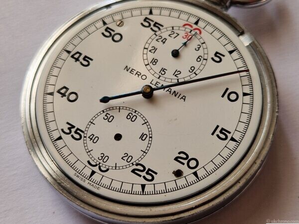 rattrapante Nero lemania chronograph military royal navy stop watch
