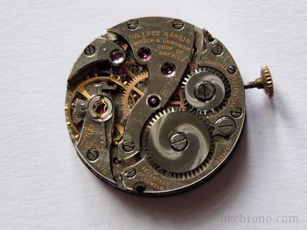 Share Ulysse Nardin Chronometre watch movement Vintage Corp of America